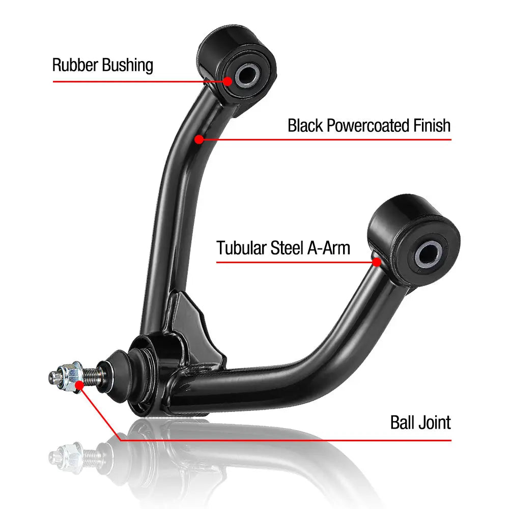 ECCPP 8pc Front Upper/Lower Control Arm Kit With Ball Joints & Tie Rods For 2006-2008 Dodge Ram 1500 5-Lug