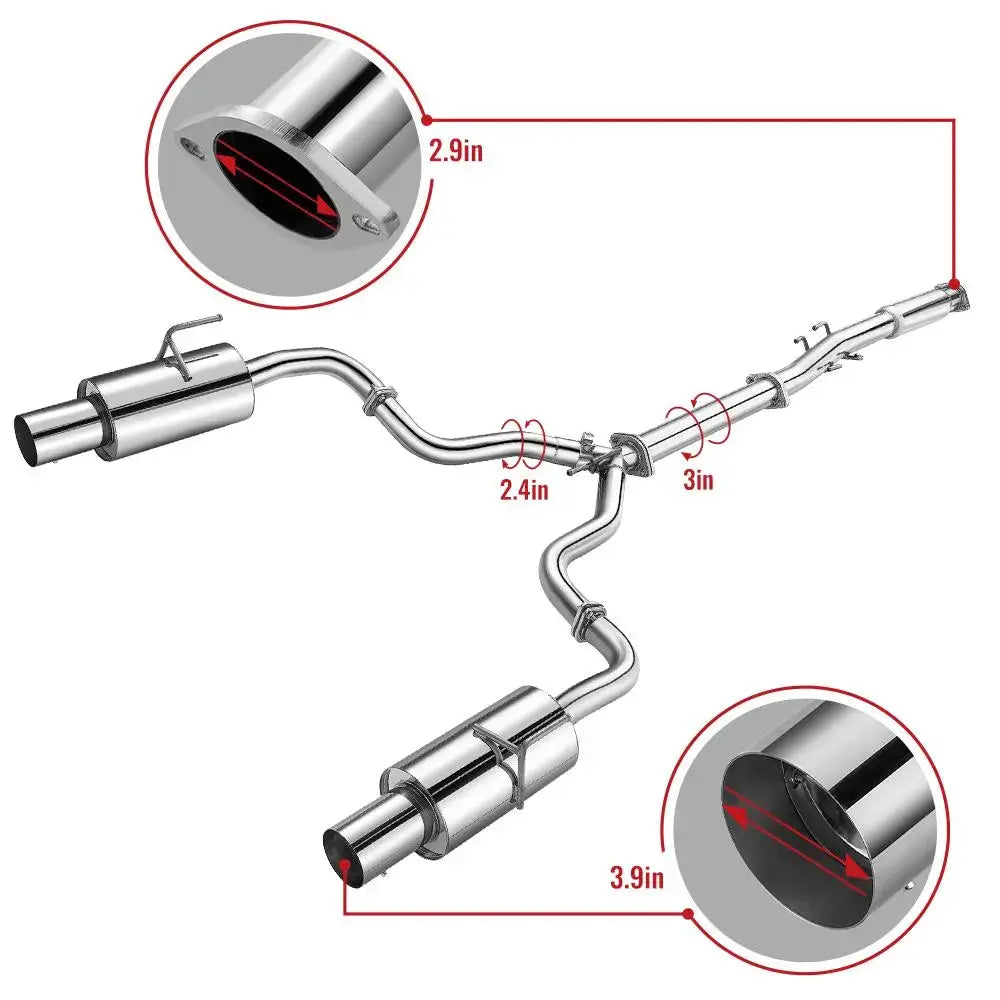 2007-2012 Nissan Altima Catback Exhaust Air Intake Kit All-In-One Kit Flashark