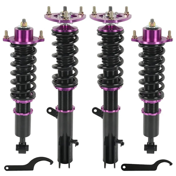 2007-2017 Dodge Caliber Jeep Compass Patriot Coilover Shock Absorbers Struts 4PCS Flashark