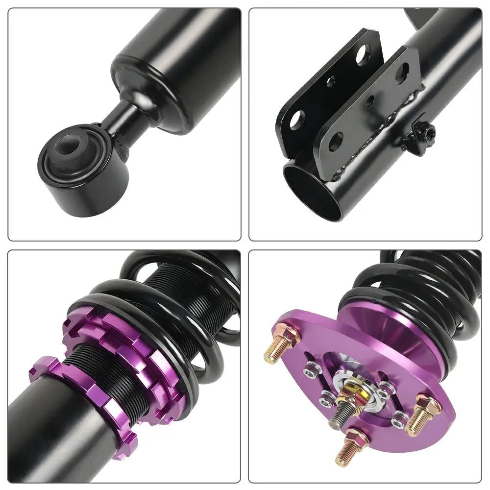2007-2017 Dodge Caliber Jeep Compass Patriot Coilover Shock Absorbers Struts 4PCS Flashark