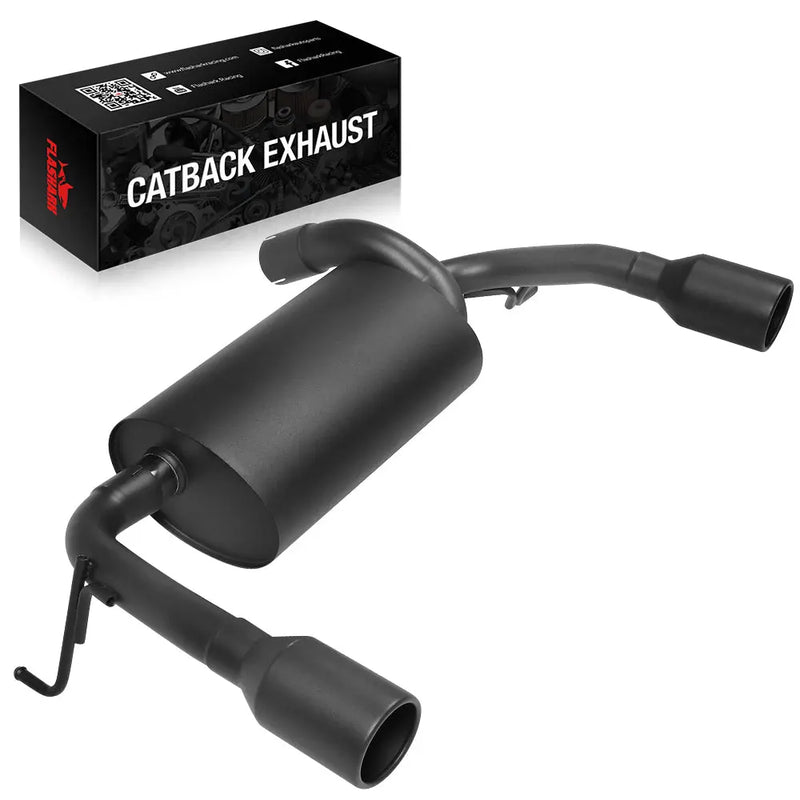 2007-2023 Jeep Wrangler JL 2.0L 3.6L Axle-Back Exhaust Catback Exhaust Dual Outlet 2WD 4WD Flashark