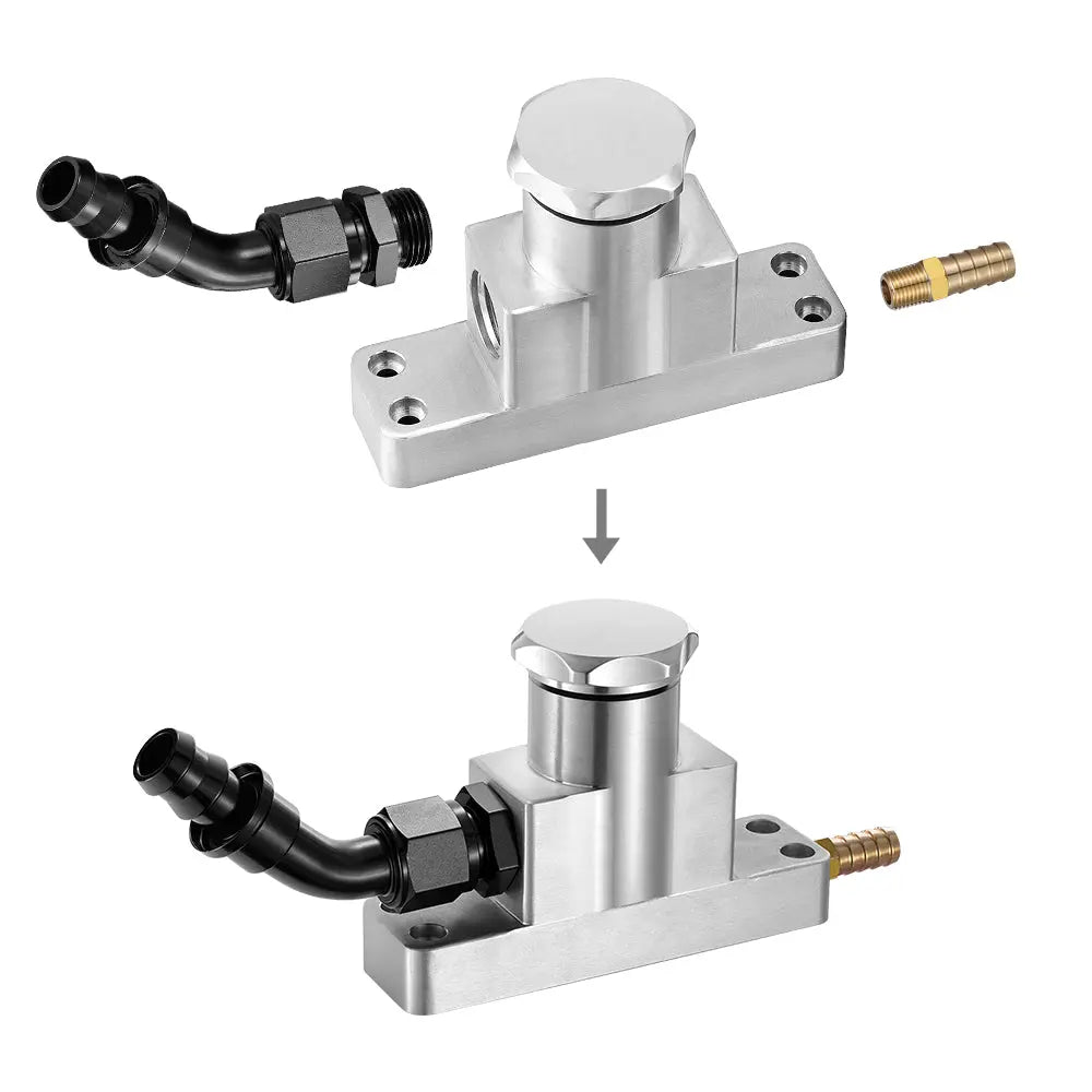 2008-2010 6.4L Powerstroke CCV PCV ReRoute Delete Kit Diesel Ford F250 F350 F450 F550 Flashark