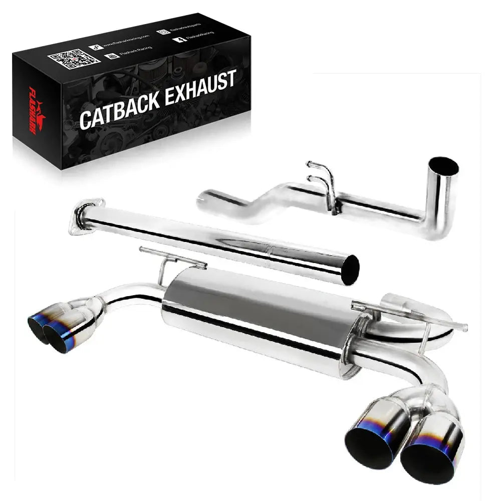 2009-2014 Hyundai Genesis 2.0L Catback Exhaust System w/ N1 Burnt Quad Tip Flashark