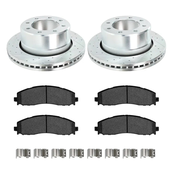 2009-2018 Dodge Ram 2500 3500 Brake Rotors and Pads Kit - Front and Rear Flashark