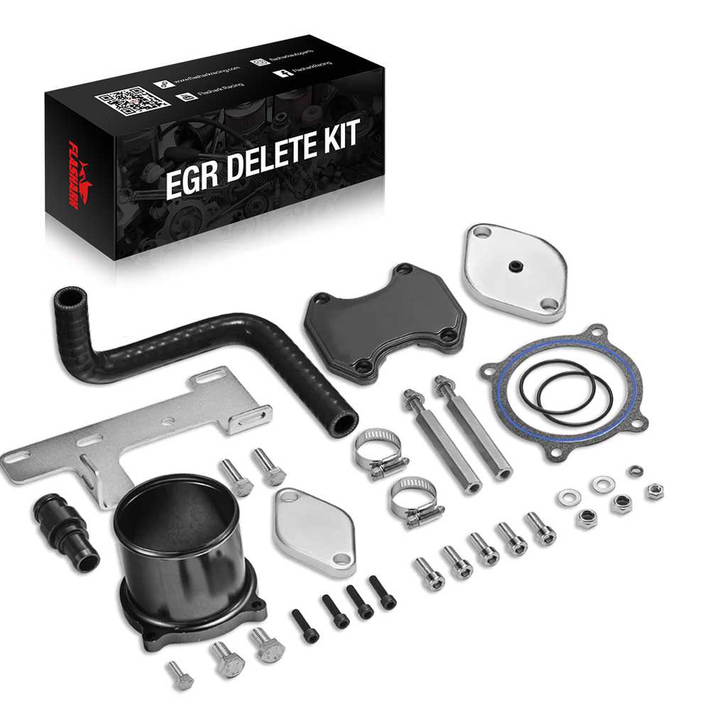 2010-2014 6.7L Dodge Ram Cummins EGR Throttle Valve Cooler Delete Kit Flashark