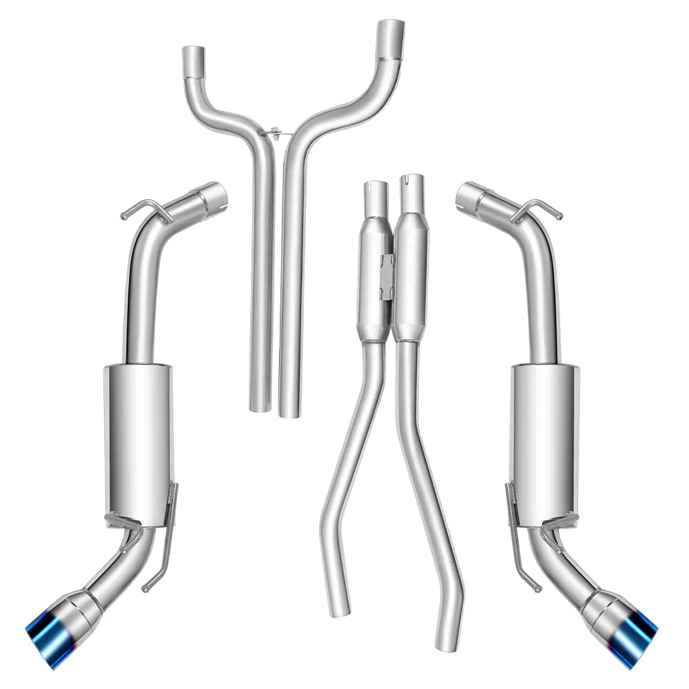 2010-2015 Chevrolet Camaro Catback Exhaust w/ N1 Burnt Tip 3.6L V6 2DR Flashark