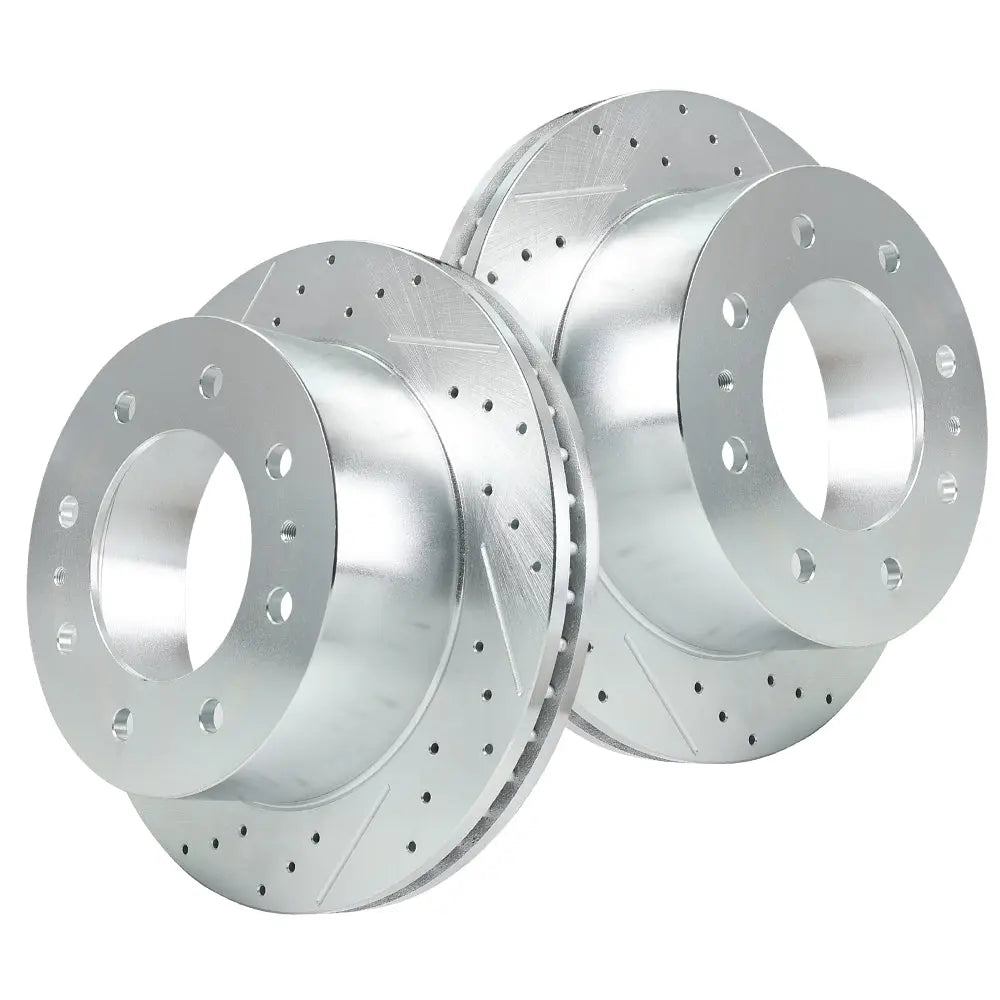 2011-2019 Chevrolet Silverado GMC Sierra 2500 3500 Disc Brake Rotors - Front and Rear Flashark