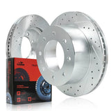 Rotores de freno de disco delanteros y traseros para Chevy Chevrolet Silverado GMC Sierra 2500 3500 2011-2019 