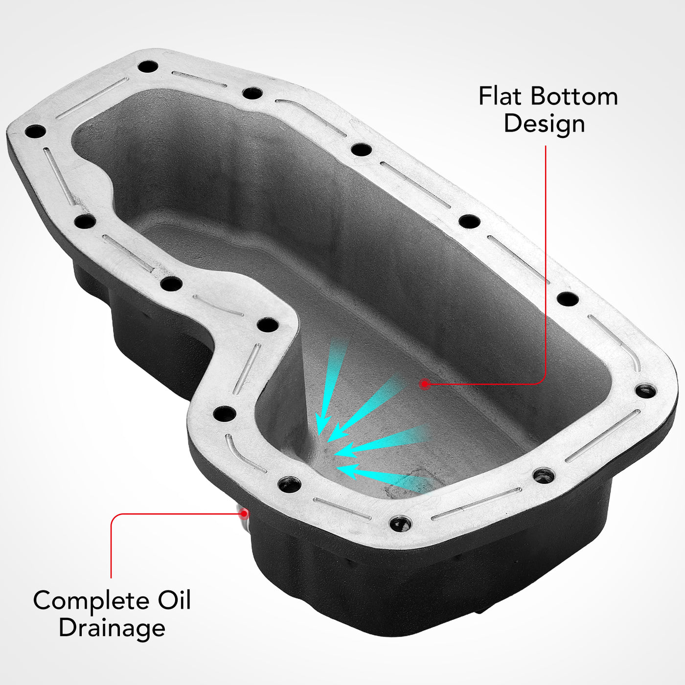 Aluminum Engine Oil Pan 3.6L for 2011-2024 Jeep Grand Cherokee &Dodge Durango丨 2012-2018 RAM 1500
