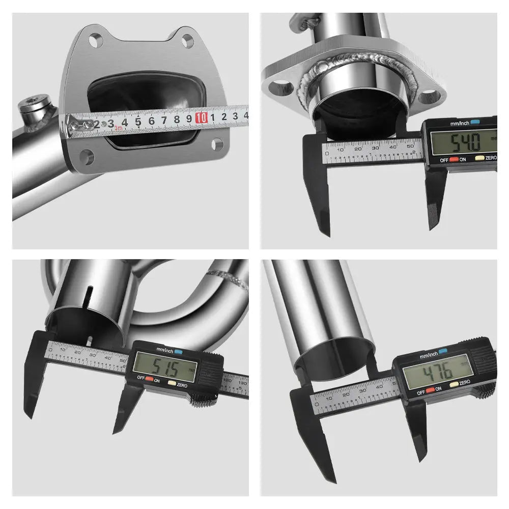 2012-2018 Jeep Wrangler JK 3.6L Downpipe Exhaust 2 inch Flashark