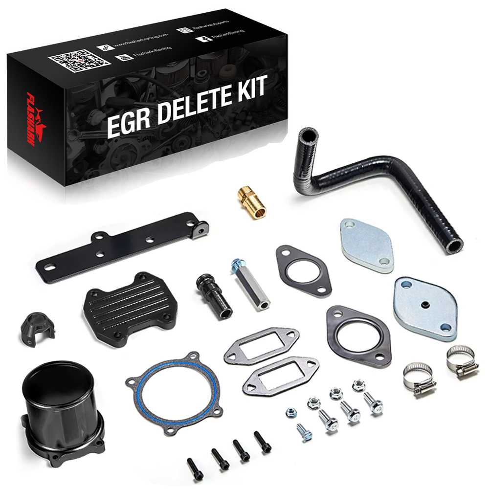 2013-2018 6.7L Dodge Ram Cummins Diesel EGR Plate Cooler & Throttle Valve Delete Kit Flashark