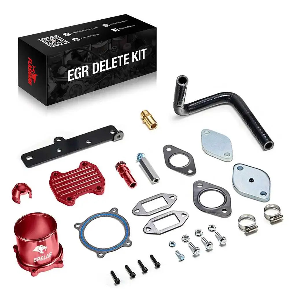 2013-2018 EGR Plate Cooler & Throttle Valve Delete Kit for 6.7L Dodge Ram Cummins Diesel Flashark
