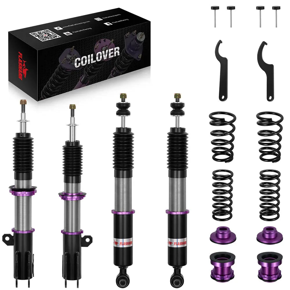 2013-2019 Toyota Yaris Hatchback (XP130/XP150) 32-Way Damping Coilover Shock Absorbers Struts | Flashark Flashark