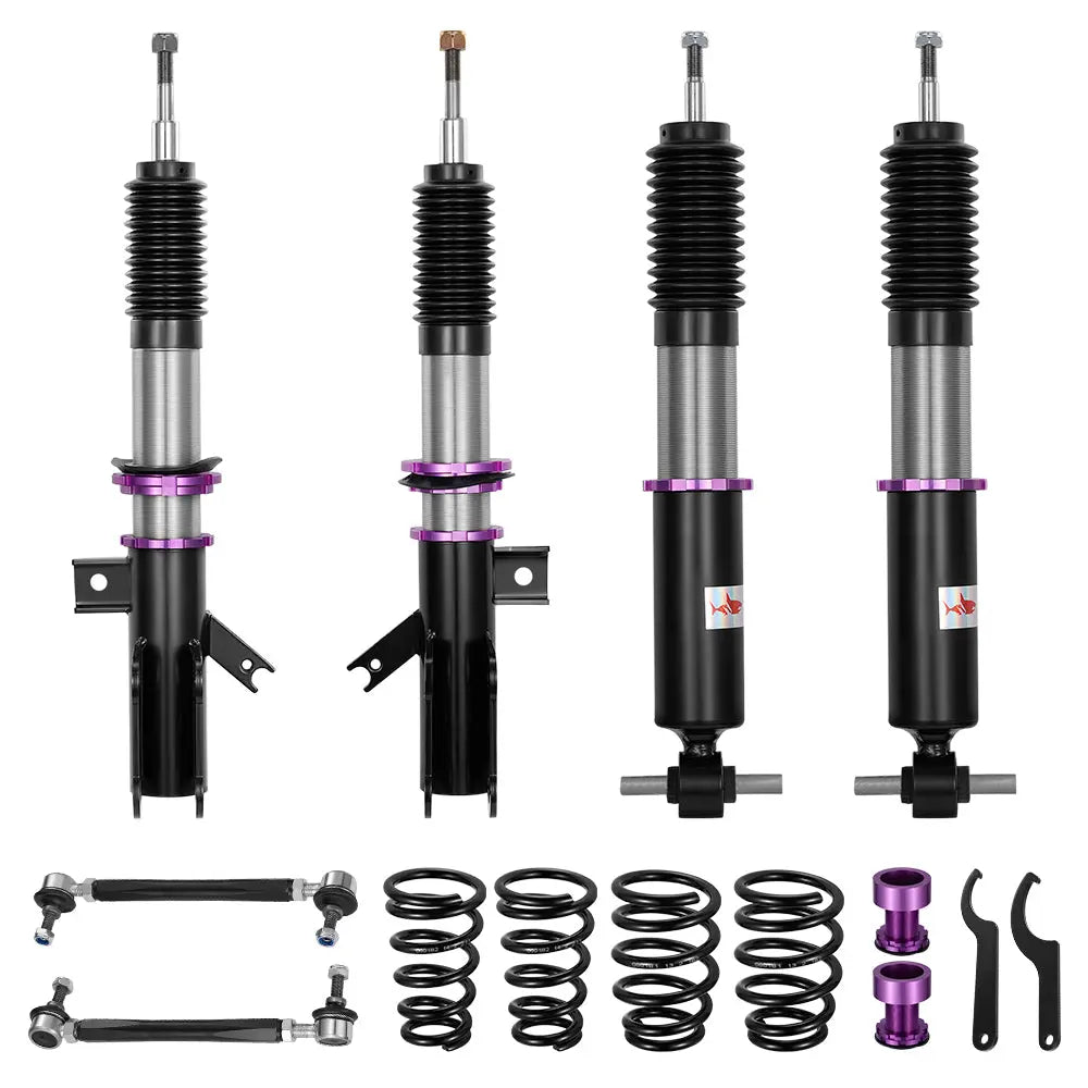 2013-2020 Ford Fusion Coilover Shock Absorbers Struts w/ 32-Way Damping Force Adjustment Flashark