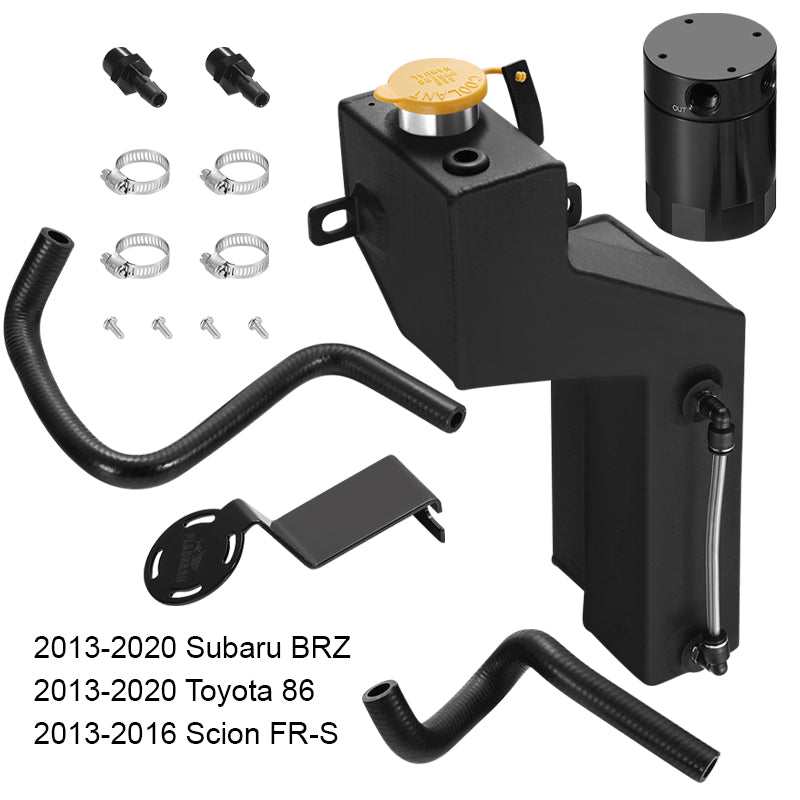 Aluminum Coolant Reservoir (Degas) for 2013-2020 Subaru BRZ /2013-2016 Scion FR-S /2013-2020 Toyota 86
