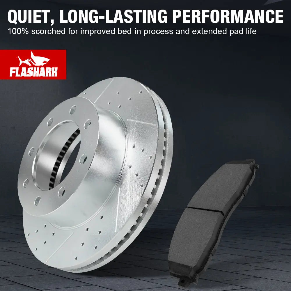 For 2013-2022 Ford Super Duty F250 F350 Brake Rotors and Pads Kit