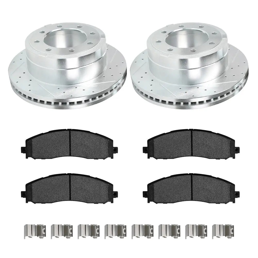 2013-2022 Ford Super Duty F250 F350 Brake Rotors and Pads Kit - Front and Rear Flashark