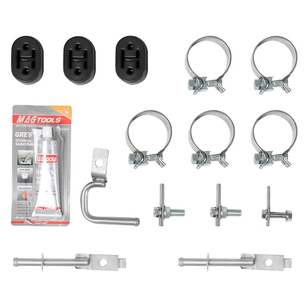 Catback Exhaust System For 2015-2020 Ford F150 2.7L 3.5L 5.0L 3-Inch W/ Black/Polished Muffler Tips