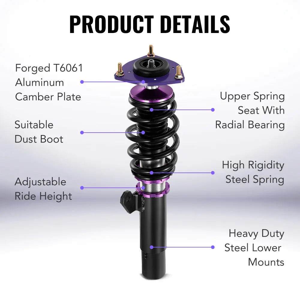 2015-2021 Volkswagen GTI (MK7) 32-Way Damping Coilover Shock Absorbers Struts | Flashark Flashark