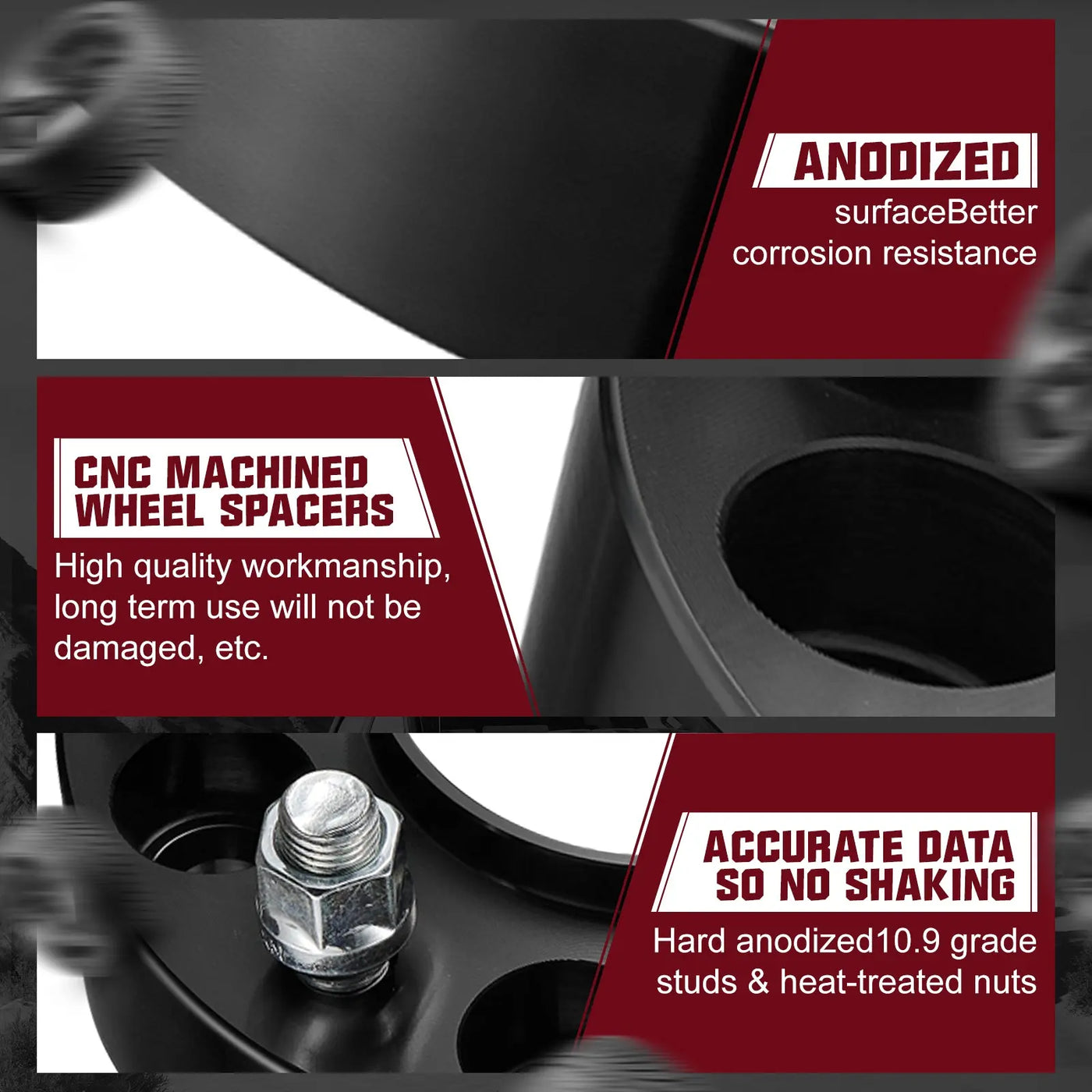 2015-2022 Ford F150 / Lincoln Navigator 1.25"/1.5"/2" 6x135mm Wheel Spacers 4PCS Flashark