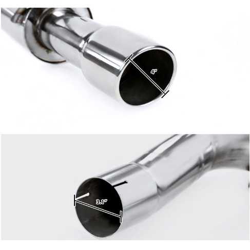 2015-2023 Ford Mustang 2.3L EcoBoost N1 Muffler Tip Catback Exhaust System Flashark
