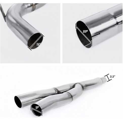 2015-2023 Ford Mustang 2.3L EcoBoost N1 Muffler Tip Catback Exhaust System Flashark