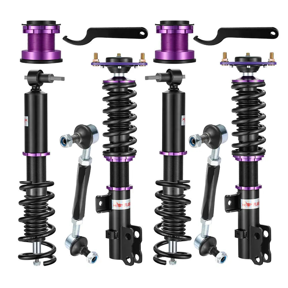 2015-2023 Ford Mustang GT & Ecoboost S550 non Magnaride or Shelby Coilover Shock Absorbers 4PCS Flashark