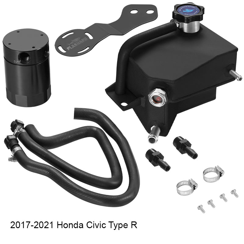 For 2017-2024 Honda Civic Type R Baffled Oil Catch Can PCV Side