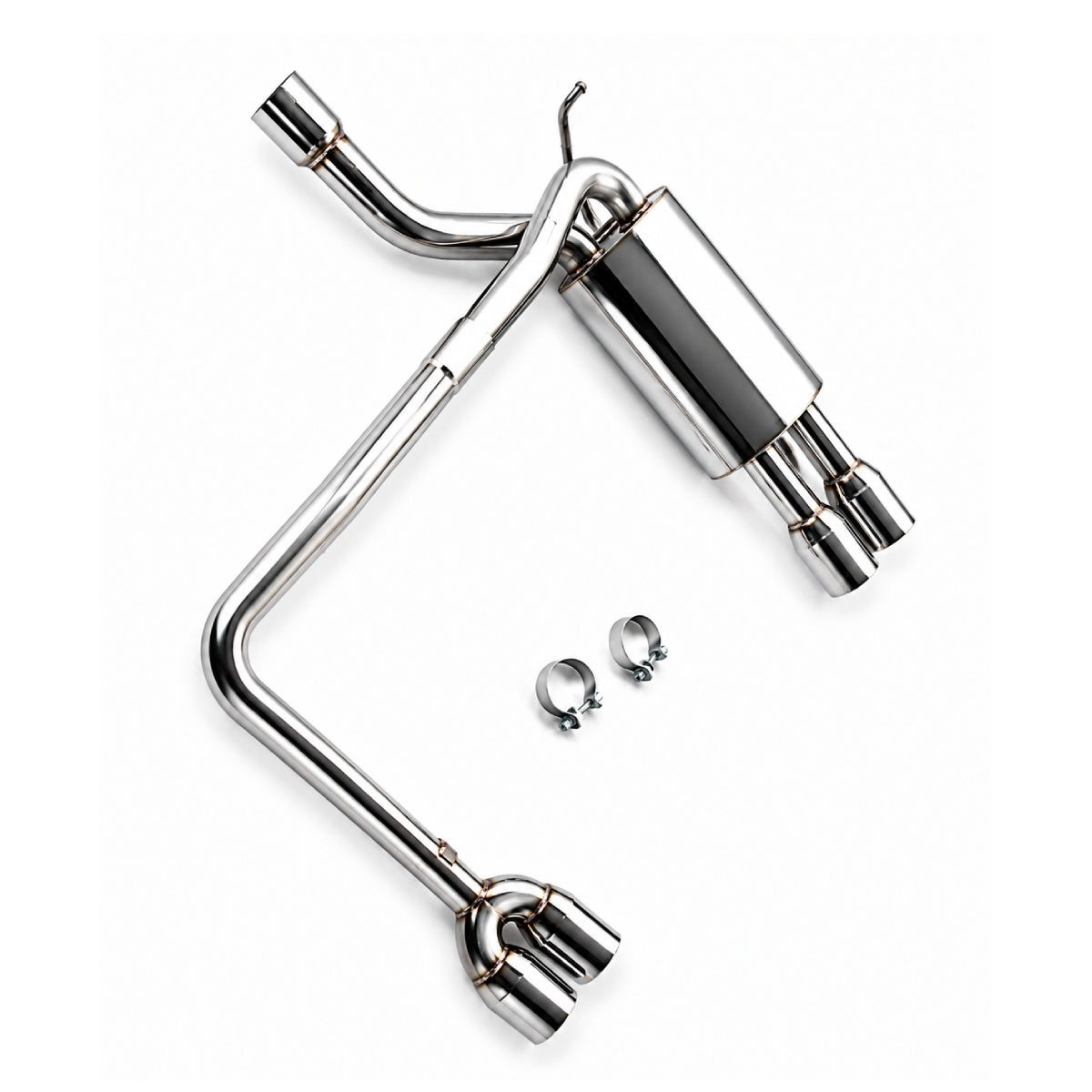 Sistema de escape Catback con punta doble estilo M5 para BMW Serie 5 E60 E61 523i/525i/530i 2005-2010