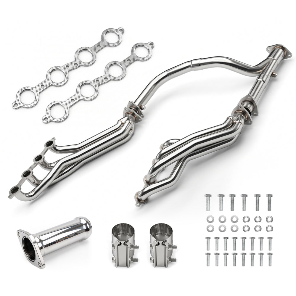 Long Tube Headers for 2007-2014 Chevrolet Silverado 1500/2500/3500 Tahoe/Avalanche丨GMC Sierra 1500/2500/3500 Yukon丨Cadillac Escalade丨4.8L/5.3L/6.0L/6.2L Vortec V8