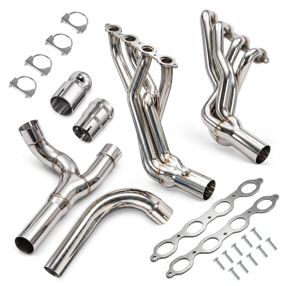 Long Tube Headers For 2014-2017 Chevy Silverado 1500/Tahoe GMC Sierra 1500/Yukon Cadillac Escalade 5.3L 6.2L V8 | 2WD 4WD