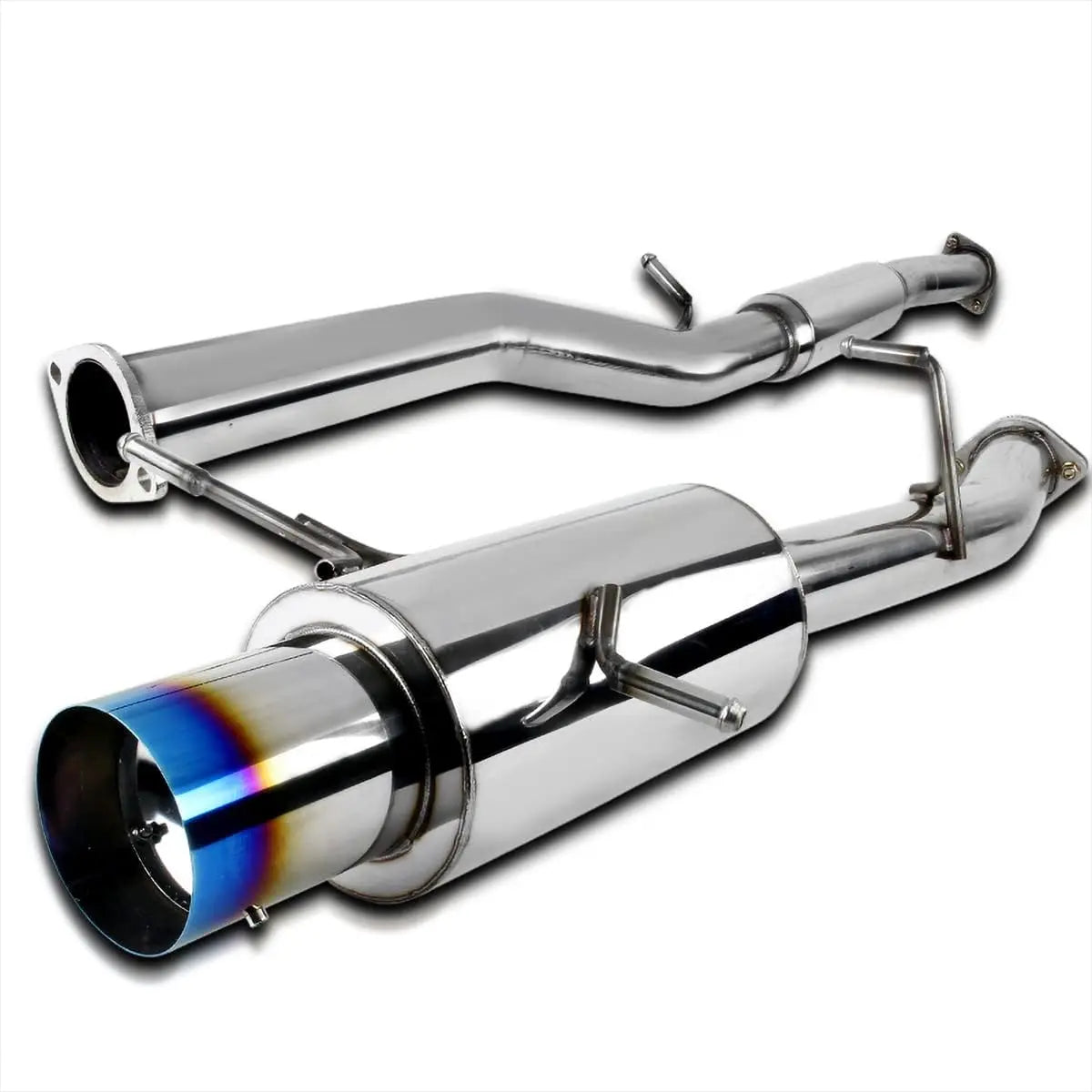 3" Catback Exhaust 4.5" Muffler Tip+Downpipe Exhasut Up-pipe for 2002-2007 Subaru Impreza WRX / STI GD EJ205 Flashark