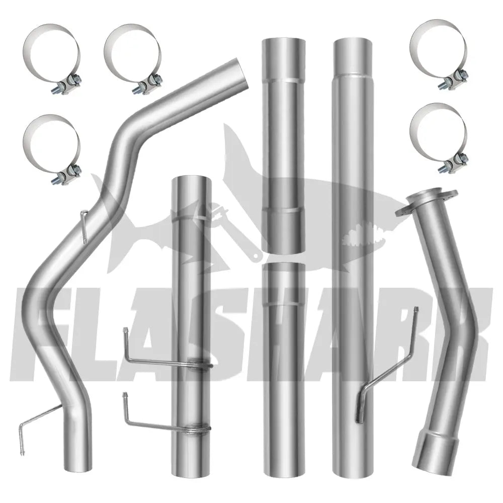 3.5"/4" 2018-2020 Powerstroke Ford F-150 3.0L DPF Delete Race Pipe Flashark