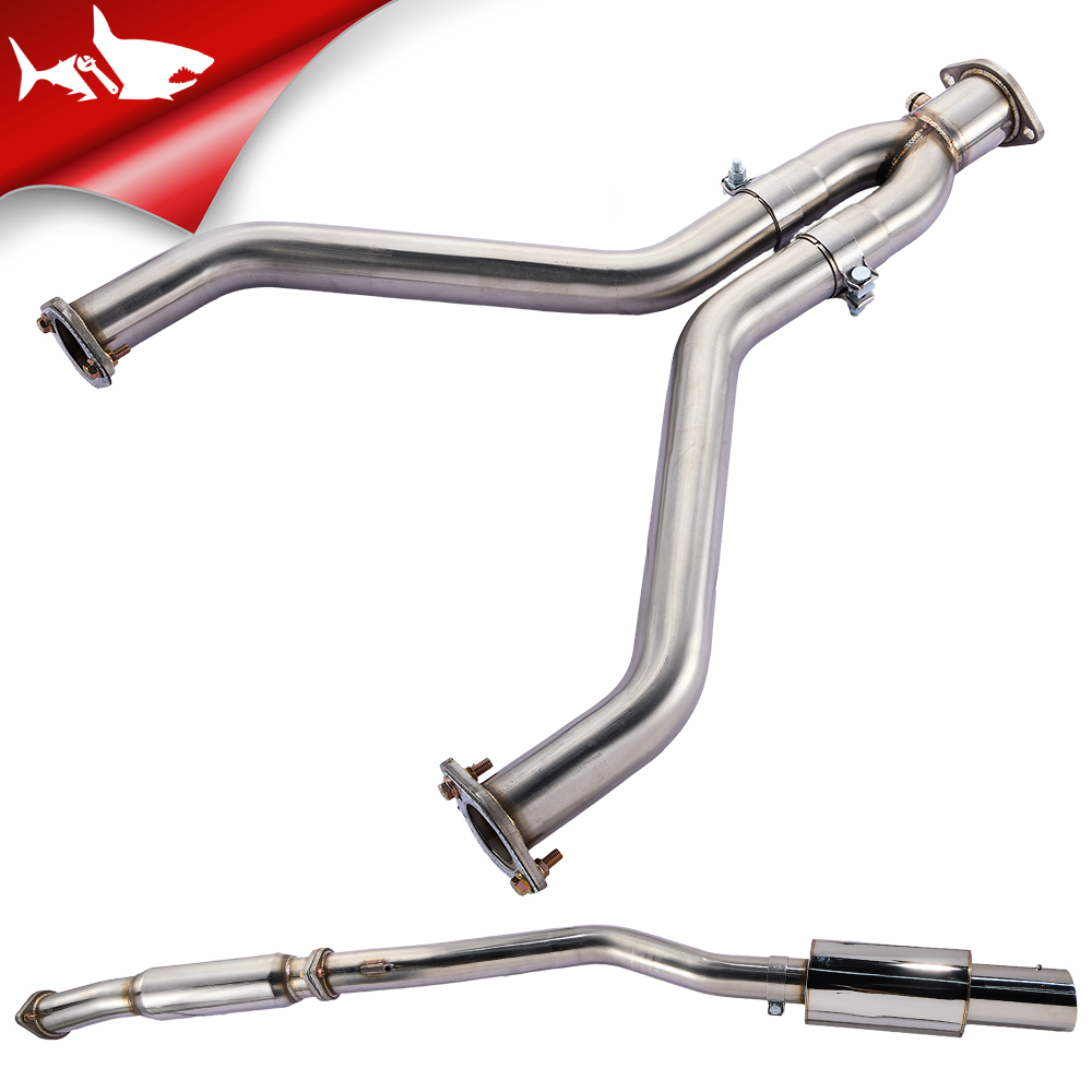 Escape Cat-Back de una sola punta de 3 pulgadas para Nissan 370Z 2009-2020