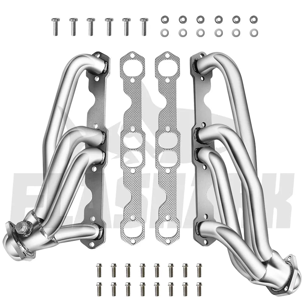 Exhaust Header for 1988-1997 Chevy/GMC C1500/2500 Pickup 305 5.0L/350 5.7L Shorty Header Manifold Flashark