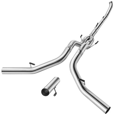 5 Inches Turbo Back Duals 2013-2018 6.7L Cummins DPF Delete Race Pipe Dodge Ram 2500/3500