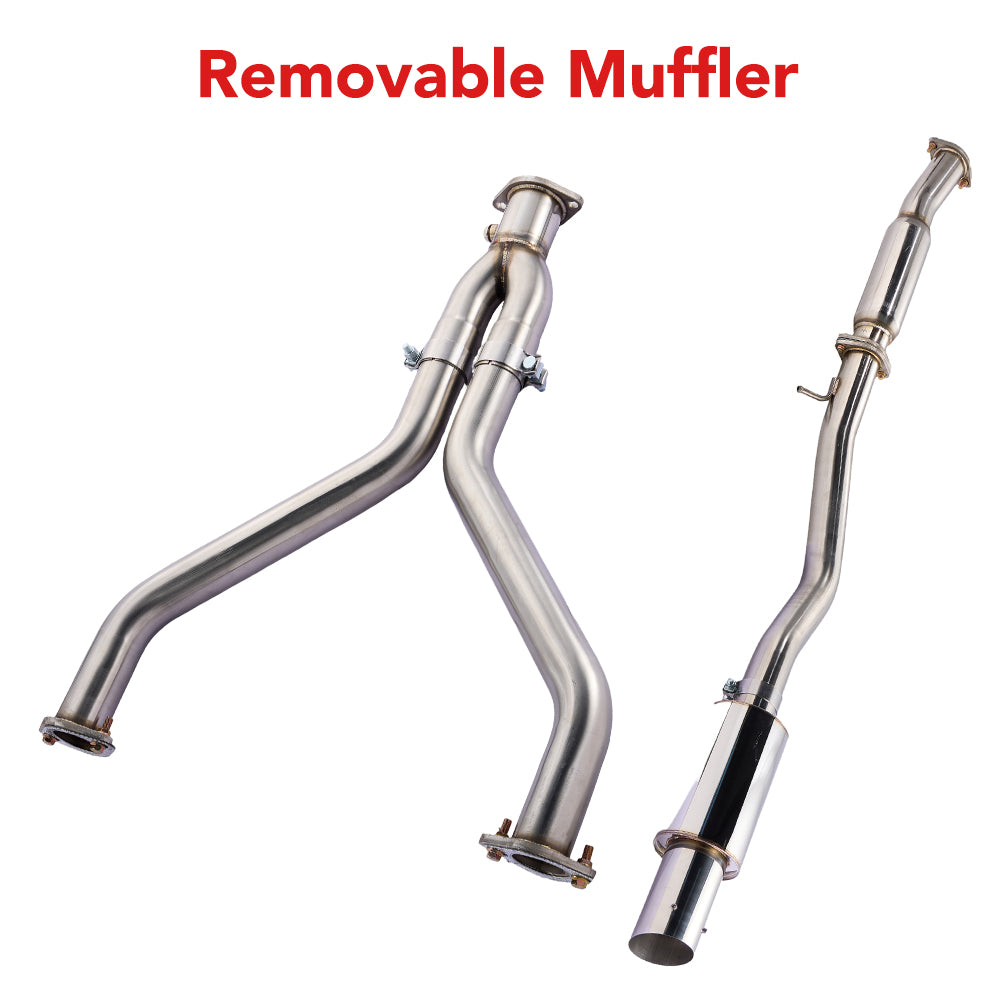 3 Inches Single Tip Cat-Back  Exhaust for 2009-2020 Nissan 370Z