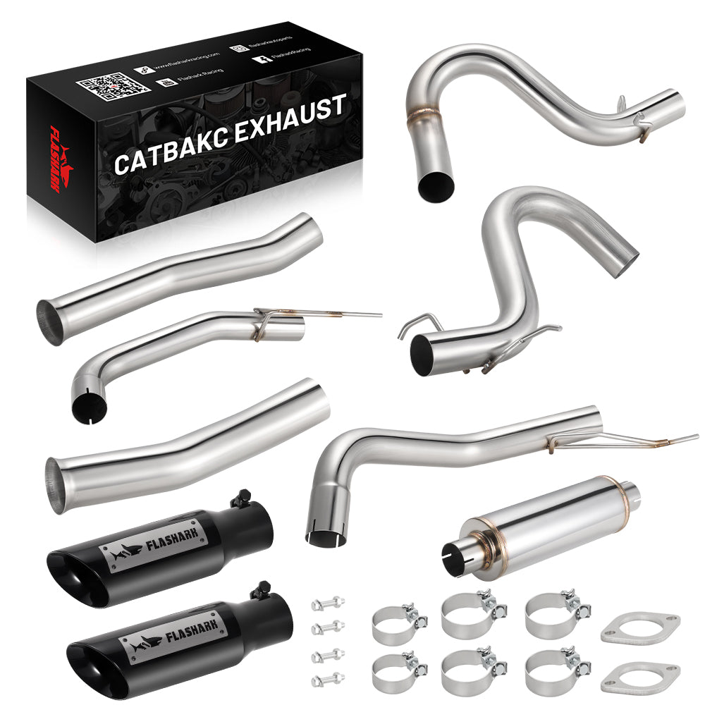 1999-2004 Ford Mustang GT 4.6L Catback Exhaust w/ Black Tips（New Arrival）
