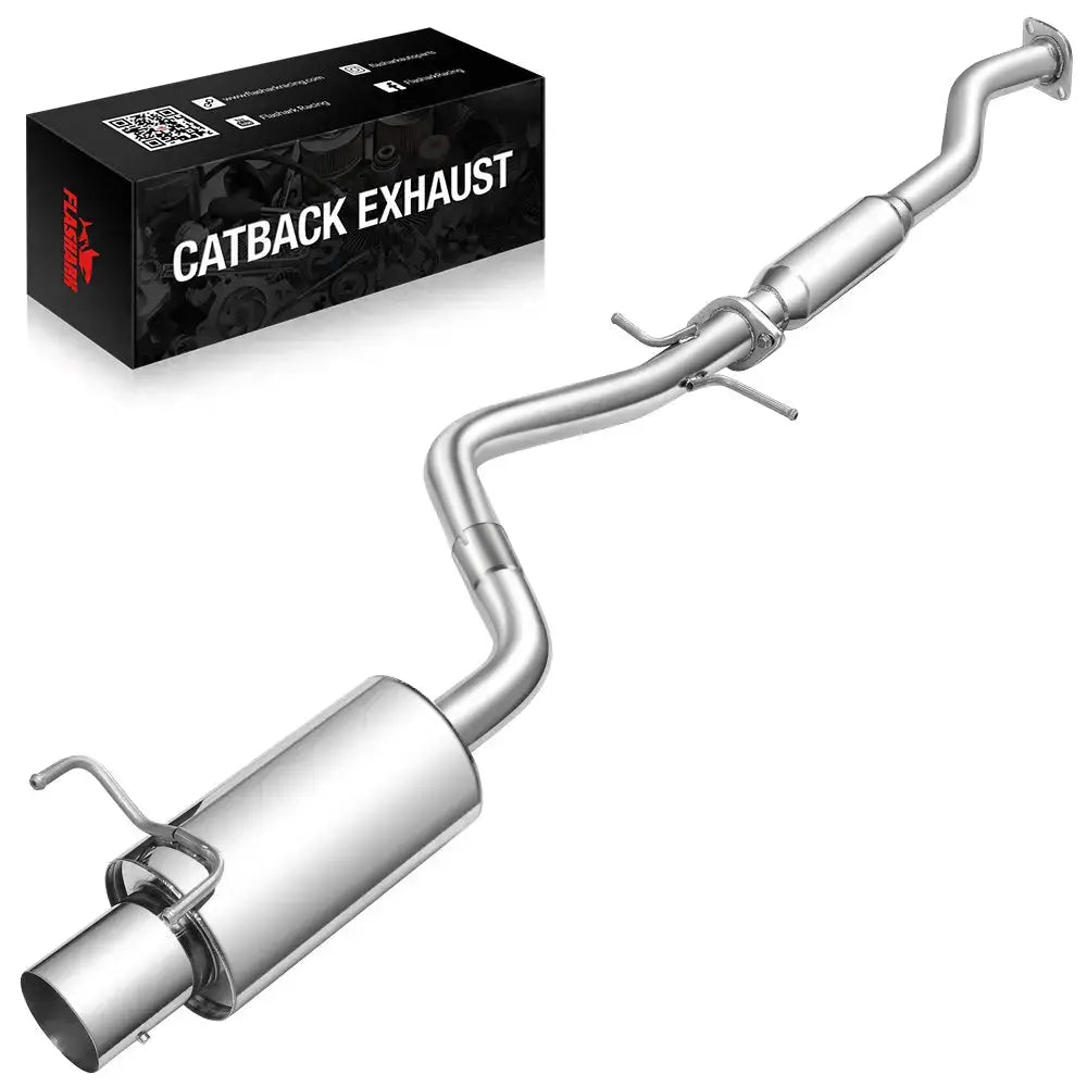 Exhaust Header/Catback Exhaust System w/4 Inch N1 Muffler Tip for 2001-2005 Lexus IS300 Flashark
