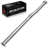 Tubo de escape de carreras Powerstroke de 4.0/5.0 pulgadas y 6.7 pulgadas con eliminación de DPF | Tubo de escape trasero con silenciador para Ford F-250, F-350 y F-450 (2011-2023)