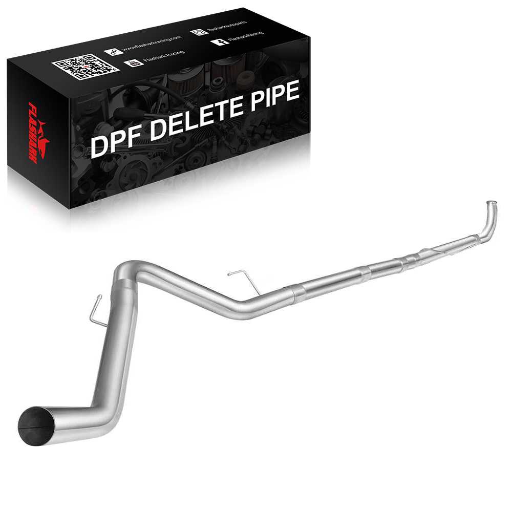 4.0/5.0 Inch 2013-2018 6.7 Cummins DPF Delete Race Pipe Dodge Ram 2500/3500 Turbo-Back Flashark