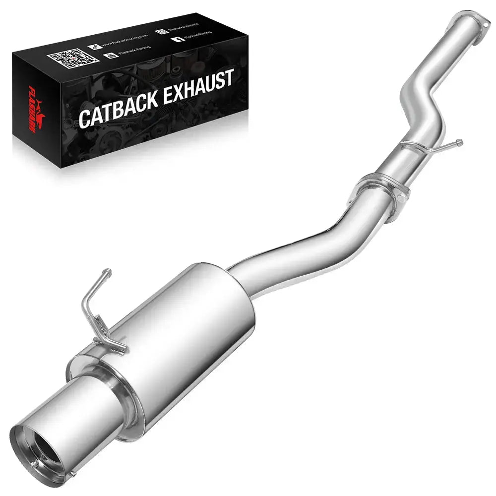 4.5" Single Tip 3" Pipe Catback Exhaust for 2003-2008 Nissan 350Z Infiniti G35 Flashark
