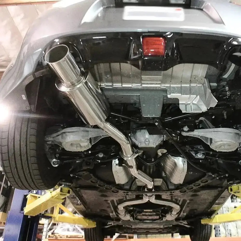 4.5 Inches Single Tip 3 Inches Pipe Catback Exhaust for 2003-2008 Nissan 350Z Infiniti G35 (Copy) Flashark