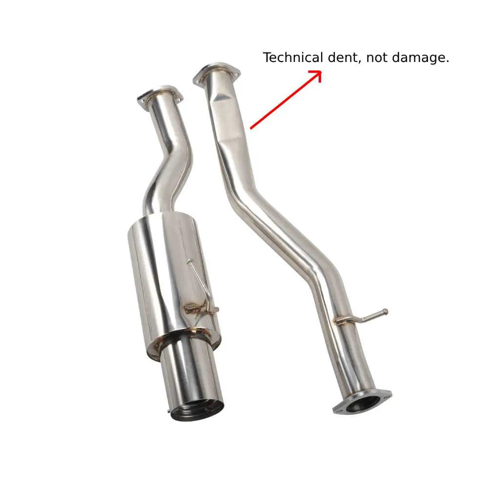 4.5" Single Tip Catback Exhaust for 2003-2008 Nissan 350Z Infiniti G35 Flashark