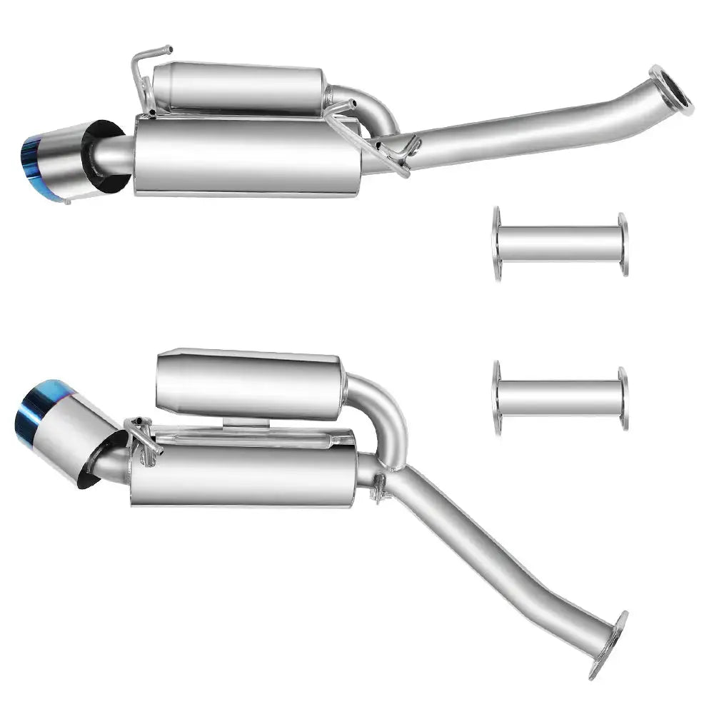 Exhaust Header/Downpipe/CatBac w/ 4.5" Dual Burnt Tips All-In-One Kit for 2003-2006 Nissan 350Z Flashark