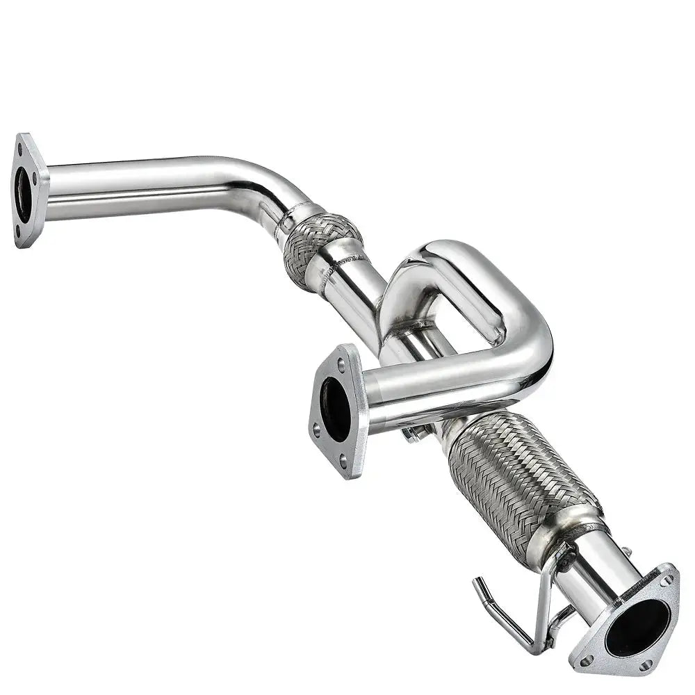 Exhaust Header/ Catback Exhaust w/4.5" Muffler Tip for 1998-2002 Honda Accord J30 V6 Flashark