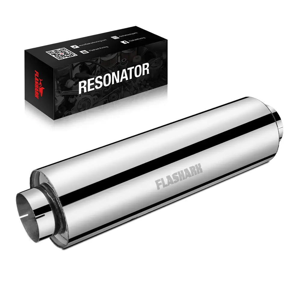 5.0 in. Inlet, 31 in. Overall Exhaust Resonator 8 in. Diameter Flashark