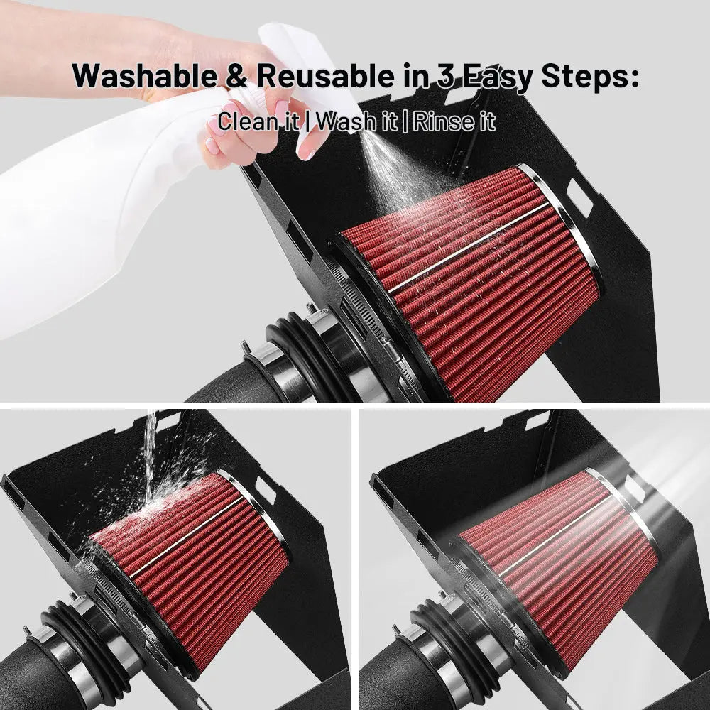 Cold Air intake kit for 2002-2008 Dodge RAM 1500 2500 3500 4.7L / 5.7L V8 Flashark