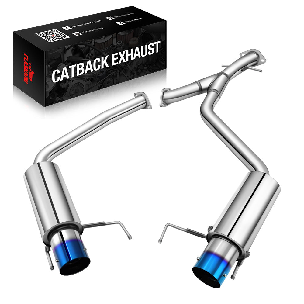 Catback Exhaust System For 2006-2013 Lexus IS250 IS350 V6 Sedan w/ Burnt Tip