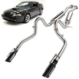 1999-2004 Ford Mustang GT Catback Exhaust System w/ Black Tips丨4.6L V8 Convertible / Coupe 2Door Only